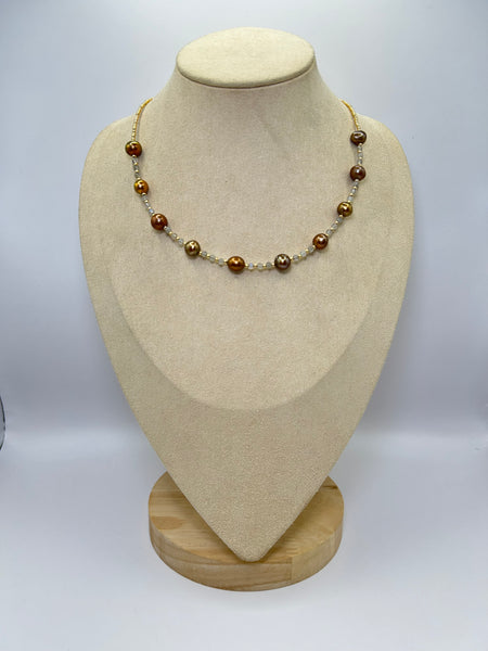 Collar chapa de oro-7506-$456