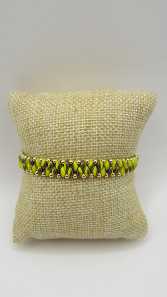 Pulsera chapa de oro-7309-$316